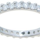 1.10 CT Carat Wedding Annivesary BAND RING Womens Brilliant Cut Size 5-9