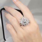 Womens 2.8 Ct CZ Fashion RING Elegant Bridal Design White Gold Plated Size 6-9