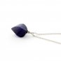 15.3 Carat 14K Solid White Gold Necklace Diamond Twisted Briolette Sapphire