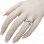 Womens Sterling Silver 0.15 Ct Infinity Band Anniversary RING Size 5-9