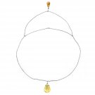 7.50 Carat 14K White Gold Front & Back Drop Necklace Natural Citrines 14" - 24"
