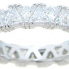 Womens Vintage Style Wedding BAND Anniversary RING 2.75 CT Silver Size 5-9