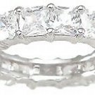 Womens Eternity Wedding Band Ring Sterling Silver 1.25 CT Size 5-9