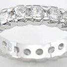 2.00 CT Sterling Silver Round Cut Brilliant Fashion Band Ring Size 5-9