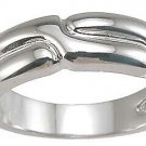 Womens Sterling Silver Rhodium Finish Anniversary Band Ring