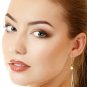 5.2 Carat 14K Solid Yellow Gold Leverback Earrings Pearl Citrine Gemstone
