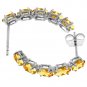 2.50 Carat 14K Solid White Gold Natural Citrine Gemstone Elegant Stud Earrings
