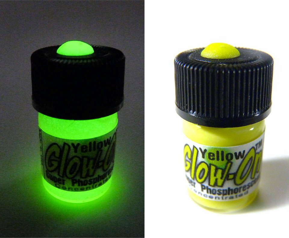 GlowOn® YELLOW Super Glow Paint for Gun Night Sights 2.3 ml small vial,