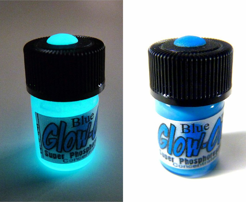 GlowOn® BLUE Super Glow Paint for Gun Night Sights 2.3ml vial,