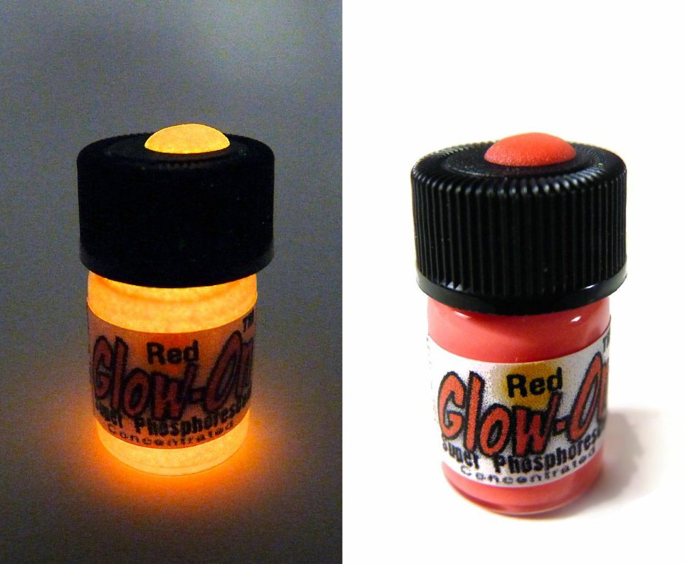 GlowOn® RED Super Glow Paint for Gun Night Sights 2.3ml vial,