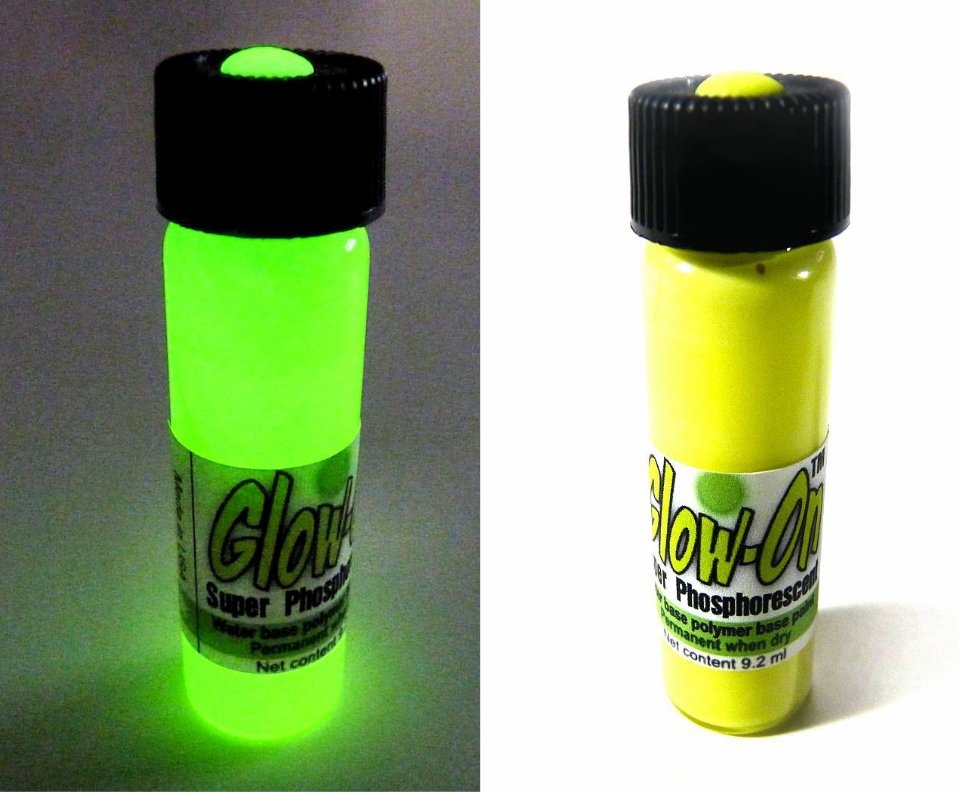 GlowOn® YELLOW Super Glow Paint for Gun Night Sights and Fishing lures