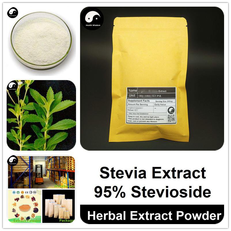Stevia Extract Powder, Stevia Rebaudiana P.E., 95 Stevioside 500g