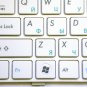 New OEM RU Keyboard ASUS EEEPC EPC 1000HE 1000 HE White 0KNA-0U4 04GOA0U frame
