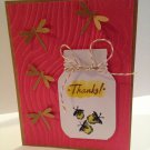 Thank You Card Mason Jar - Exquisitely Handmade