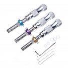 3pcs Full Kit Accessories Tubular 7 Pins Locksmith Lock Pick Tool Set