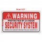 5Pcs Self-adhensive Camera CCTV Sticker Safty Signs Decal Protected by 24 Hour