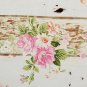 5x7FT Vintage Pink Flowers Wooden Floor Wall Photo Studio Background Backdrop