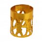 100Pcs 8mm Dreadlock Braiding Beads Braid Cuff Tubes Hair Clips Mixed Gold
