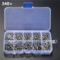 340pcs M3 Stainless Hex Socket Button Head Screws Allen bolt Nut Assortment Kit