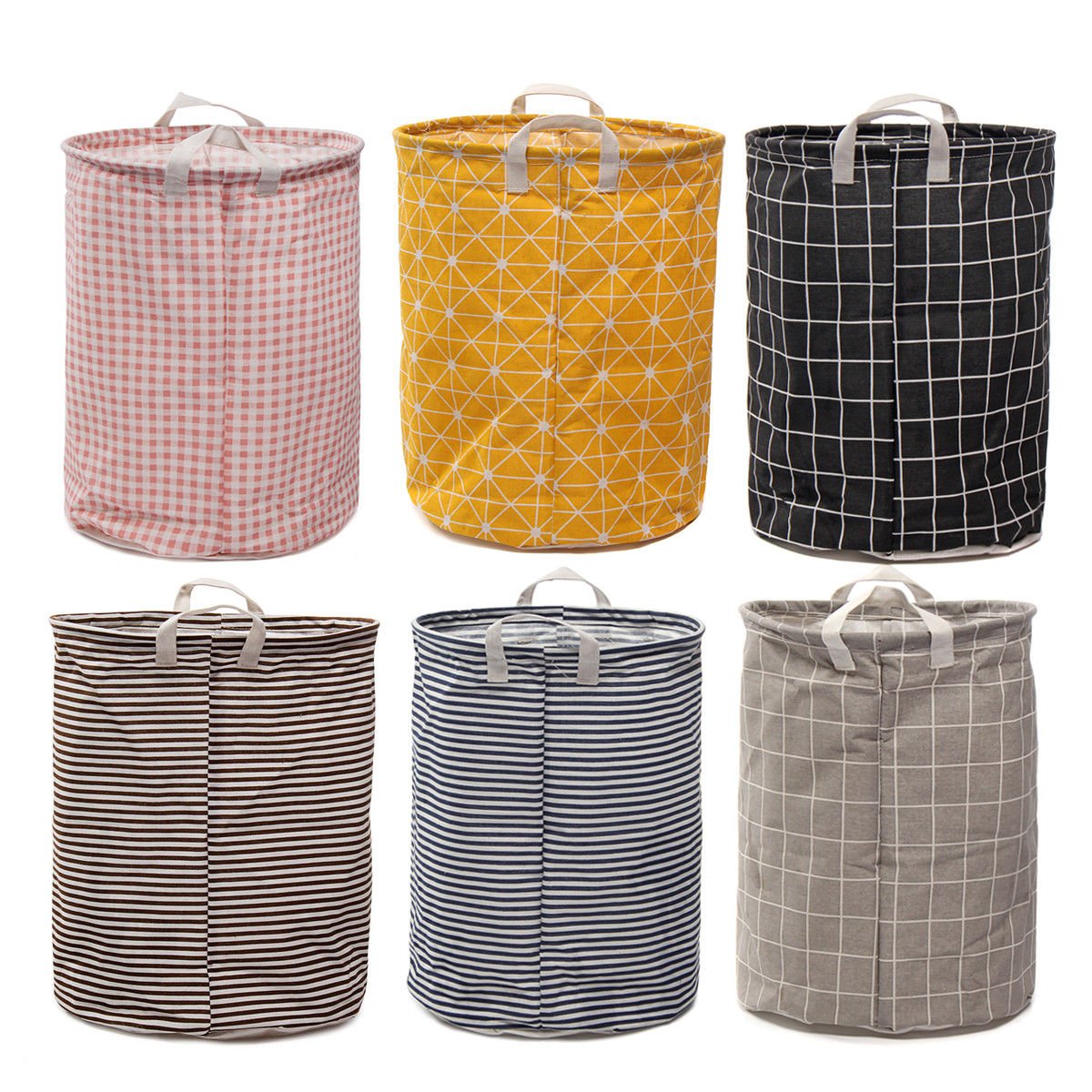 Foldable Large Storage Laundry Hamper Clothes Baskets Sorter Canvas Laundry