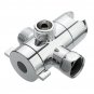 3-Way Shower Diverter Valve Convertor Mount Combo Shower Arm Handheld Fixed