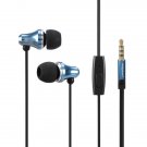 WOPOW EM603 Full Metal Wired Control In-ear Stereo Headphone Earphone With Mic