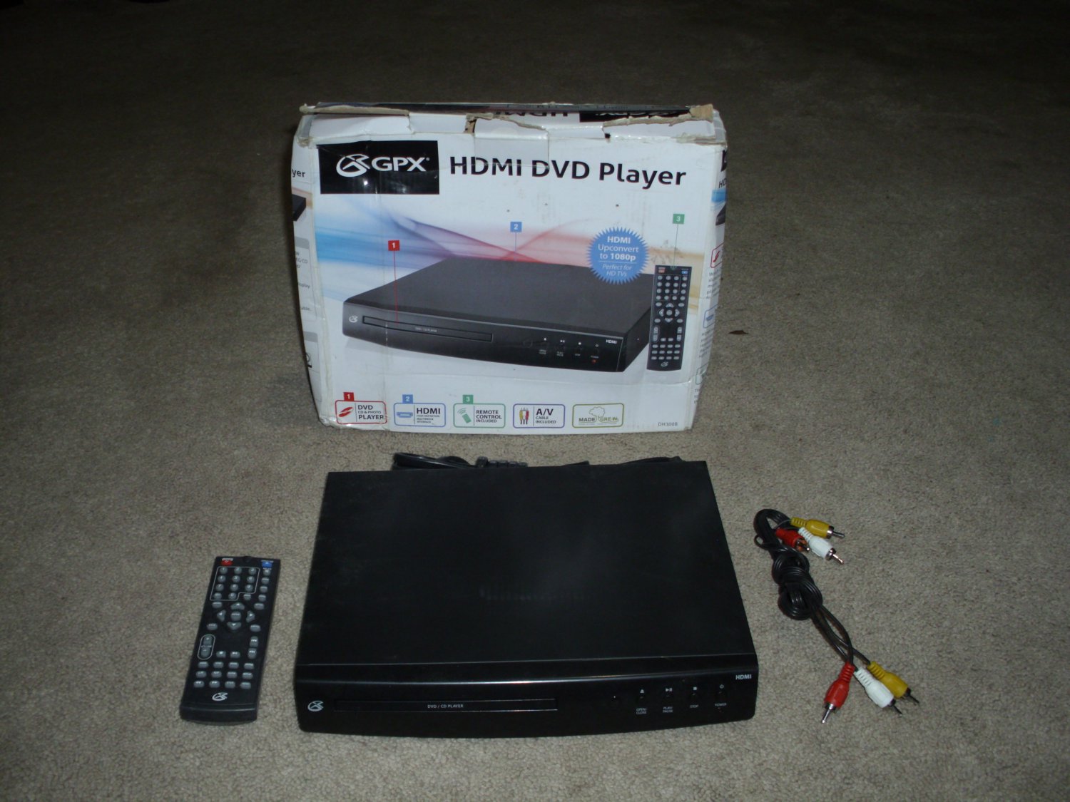 GPX HDMI DVD Player DH300B