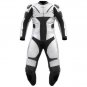 Black and white cordura GP motor bike waterproof touring suit
