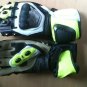 Green and black GP pro motorbike racing gloves sizes S to XXL