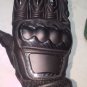 Genuine Leather Motorcycle Gloves Perforated Full Finger Moto Driving  M L XL