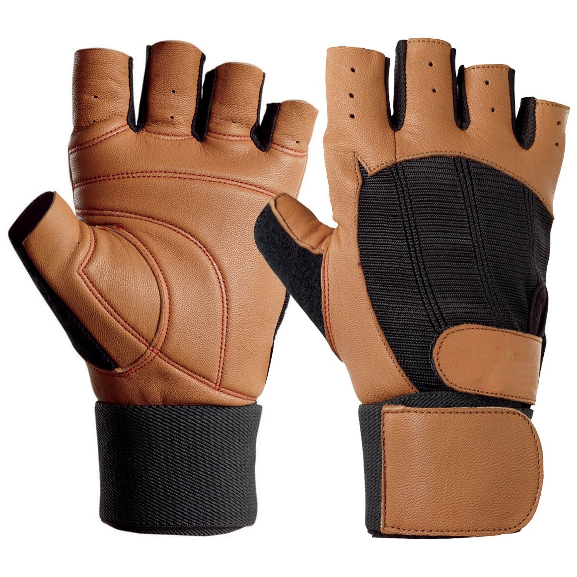 New Crawford weight lifting Gym training wrist wrap work out black gloves