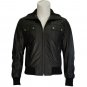 New Men's Genuine Lambskin Leather Black Slim fit Biker Motorcycle jacket