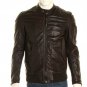 New Men's Genuine Lambskin Leather Black Slim fit Biker Motorcycle jacket