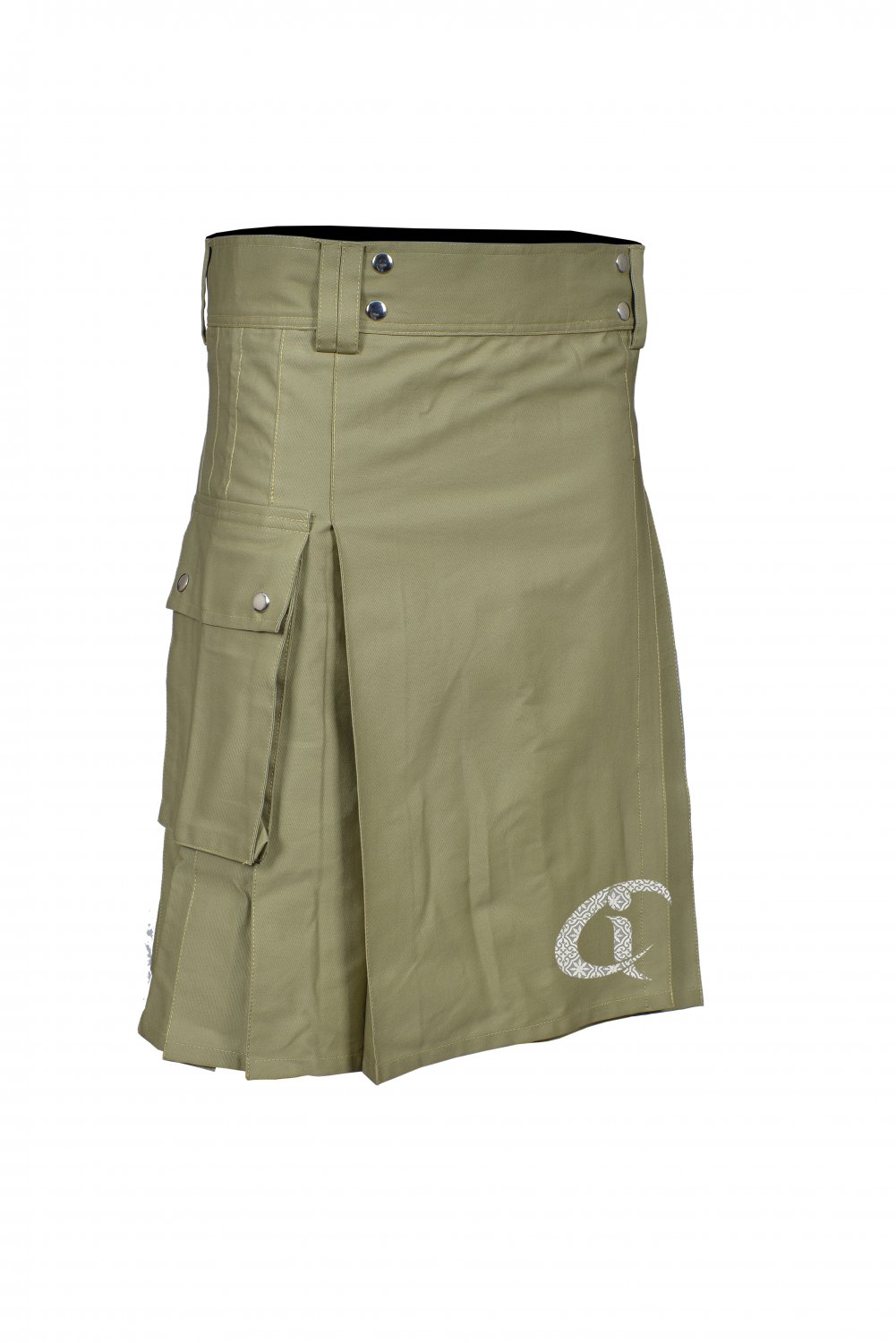Scottish Active khaki Modern Cotton made Men Fashion utility Kilt