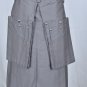 New Scottish Fashion Men Utility cargo pockets Kilt 100% cotton