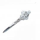New Celtic Scottish Highland swirl chrome Kilt Pin Steel Made