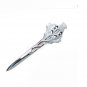 New Celtic Scottish Highland swirl chrome Kilt Pin Steel Made