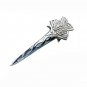 New Celtic Scottish Highland swirl chrome Kilt Pin Steel Made