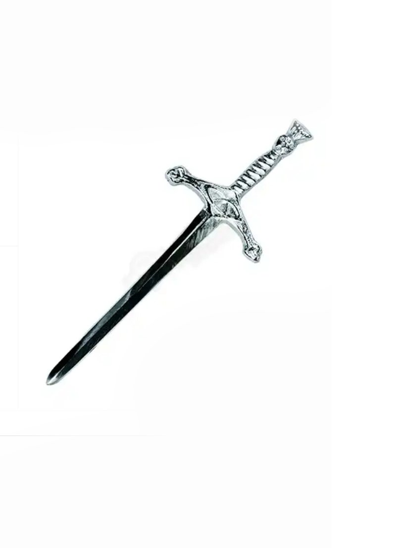 New Celtic Scottish Highland chrome Finish Kilt Pin Steel Made