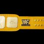 WWE WWF Intercontinental Heavy Weight Championship Wrestling Belt With Yellow Leather Strap