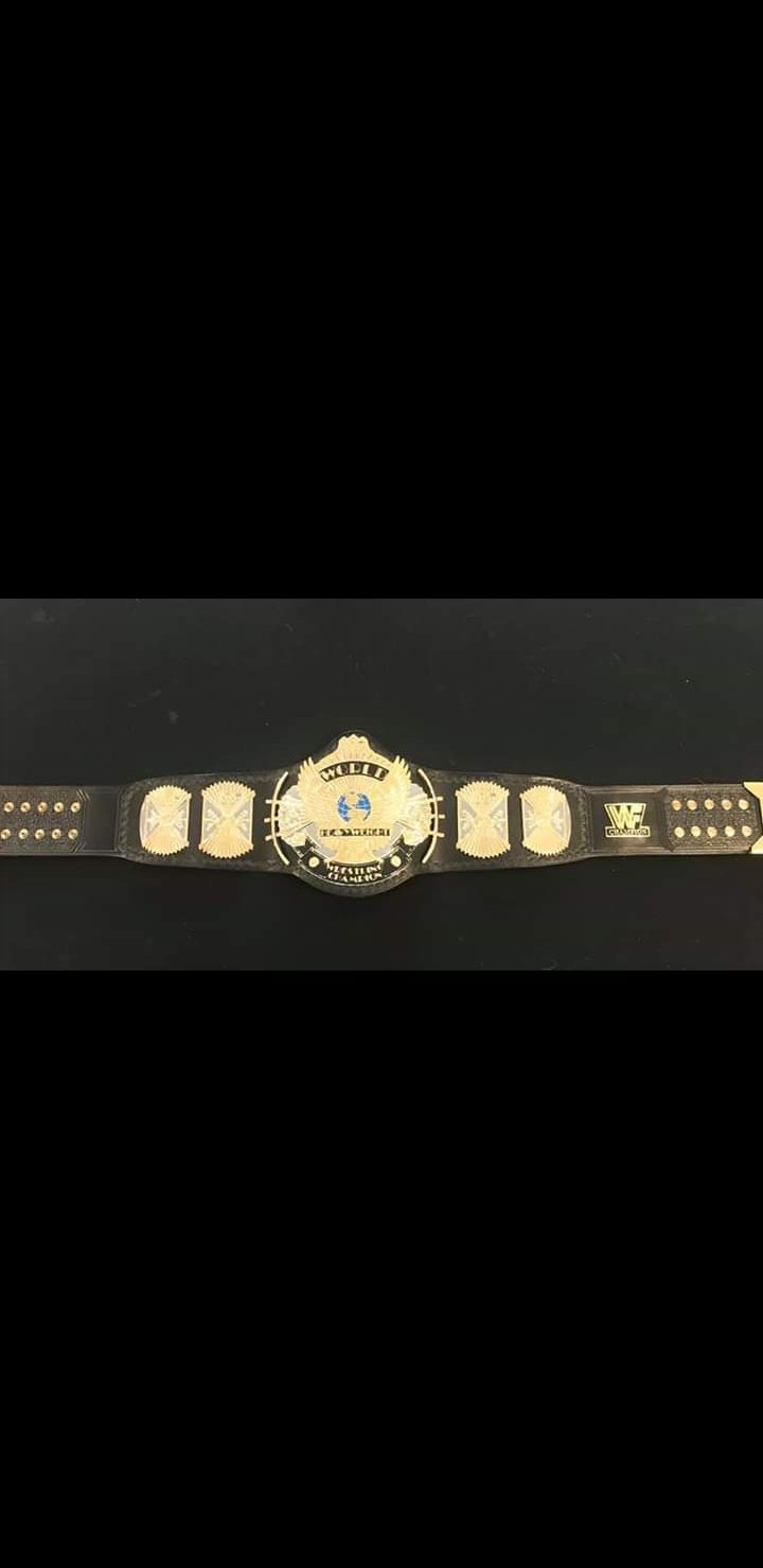WWF WWE Gold Winged Eagle World Heavy Weight Champion Wrestling Belt