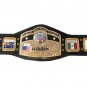 NWA Doomed Title World Heavyweight Championship 4mm Wrestling Belt With Leather Strap