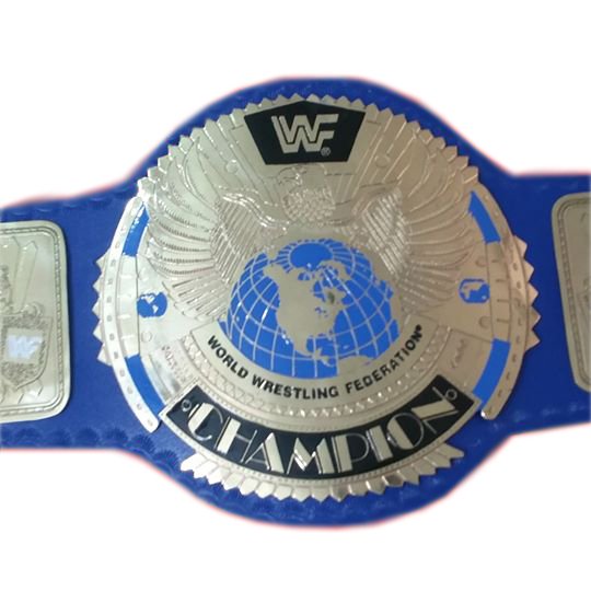 WWF WWE  Big Eagle World  Federation Wrestling  Champion Belt With Leather Strap Adult Size