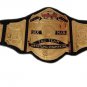 World Six 6 Man Tag Team Wrestling Championship Belt With Black Leather Strap Adult Size