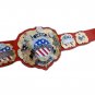 IWGP United State Heavyweight Championship Wrestling Belt 4mm Plates Adult Size
