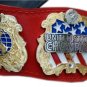 IWGP United State Heavyweight Championship Wrestling Belt 4mm Plates Adult Size