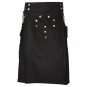 New Scottish Black Fashion Men Cargo Utility custom made 100% cotton