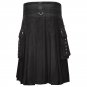 New Fashion Scottish Purple and Black Hybrid Two Tone Utility Kilt