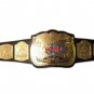WWE WWF Tag Team Championship Wrestling Title Belt With Black Leather Strap Adult Size
