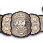 AEW World Championship Wrestling Belt Replica With Black Leather strap